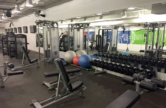 Fitness center at Constitution Center DC — 8,500 sq ft facility